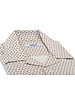 XOOS Chemisette homme à col souple beige à petits motifs paisley