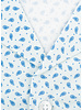 XOOS Chemisette homme à col souple ciel à petits motifs paisley