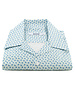 XOOS Chemisette homme à col souple ciel à petits motifs paisley