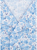 XOOS Men's lightblue short sleeve shirt with Sea shells prints and soft collar
