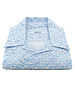 XOOS Men's lightblue short sleeve shirt with Sea shells prints and soft collar