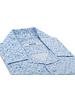 XOOS Men's lightblue short sleeve shirt with Sea shells prints and soft collar