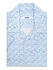 XOOS Men's lightblue short sleeve shirt with Sea shells prints and soft collar
