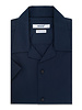 XOOS Chemisette homme bleu marine en coton piqué (Double Retors)