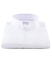 XOOS Chemise homme en gabardine parme et col droit ouvert (Double Retors)