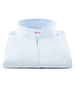 XOOS WOMEN light blue popleen dress shirt with straight open collar