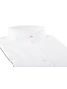 XOOS Chemisier femme en satin de coton blanc et col droit ouvert