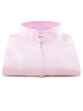 XOOS Chemisier femme en pinpoint rose à col droit ouvert