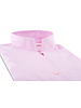 XOOS Chemisier femme en pinpoint rose à col droit ouvert