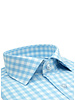 XOOS Men's blue checkered shirt (Double Twisted)