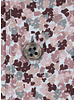 XOOS Men's pink and burgundy floral print with gray lining