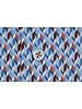XOOS Chemise homme à motifs imprimés bleu et corail