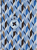XOOS Chemise homme à motifs imprimés bleu et marron