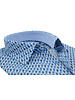 XOOS Chemise homme à motifs imprimés bleu et marron