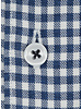 XOOS Men's lumberjack checkered dress shirt with navy blue lining