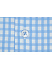 XOOS Men's light blue checkered dress shirt (Double Twisted)