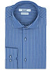 XOOS Men's dark blue striped dress shirt (Double Twisted)