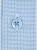 XOOS Chemise homme à pied de poule bleu ciel (Double Retors)