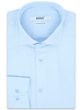 XOOS Chemise homme à pied de poule bleu ciel (Double Retors)