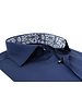 XOOS Chemise homme marine doublure à fleurs (Double Retors)