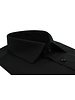XOOS Chemise homme noire en gabardine (Double Retors)