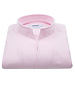 XOOS Chemise homme à col doit ouvert en coton tissé rose (Double Retors)