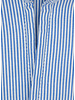 XOOS Men's light blue striped dress shirt with straight open collar (Double Twisted)