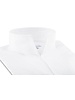 XOOS Chemise homme en gabardine blanche et col droit ouvert (Double Retors)