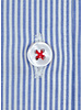 XOOS Women's light blue striped blouse