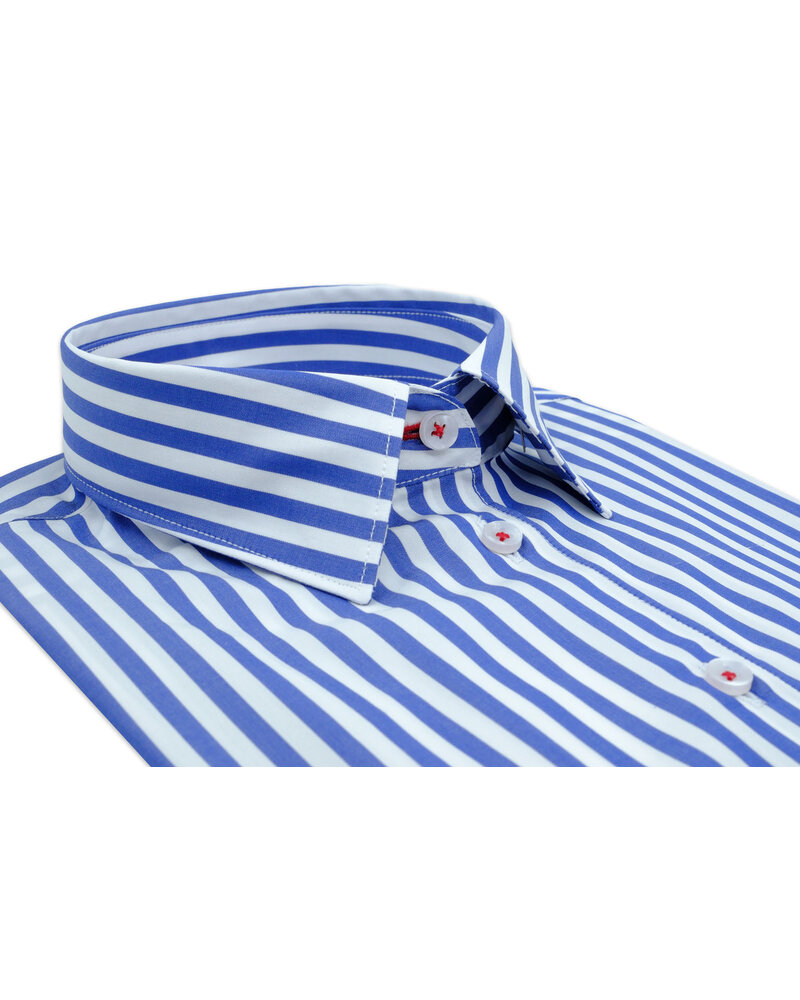XOOS Women's light blue stick striped blouse