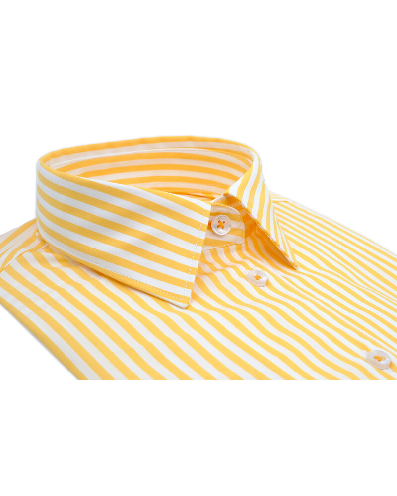 XOOS Women's yellow stick striped blouse