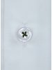XOOS Chemise homme blanche à doublure florale verte (Double Retors)