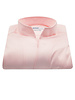 XOOS Chemise homme en popeline rose et col droit ouvert (Double Retors)