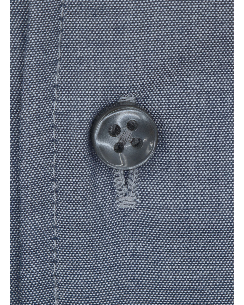 XOOS Men's dress shirt in chambray and straight open collar