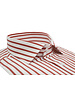 XOOS Men's Red stick striped dress shirt (Double twisted)