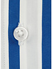 XOOS Chemise homme blanche à rayures baton bleus (Double Retors)
