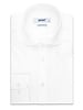 XOOS Chemise homme blanche à col Italien (Nid d'abeille Double Retors)