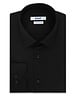 XOOS Men's black popleen dress shirt (Double Twisted)