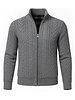XOOS Gray knitted zip cardigan