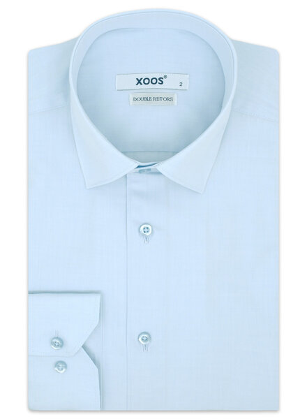 XOOS Chemise homme baby blue (Double Retors)