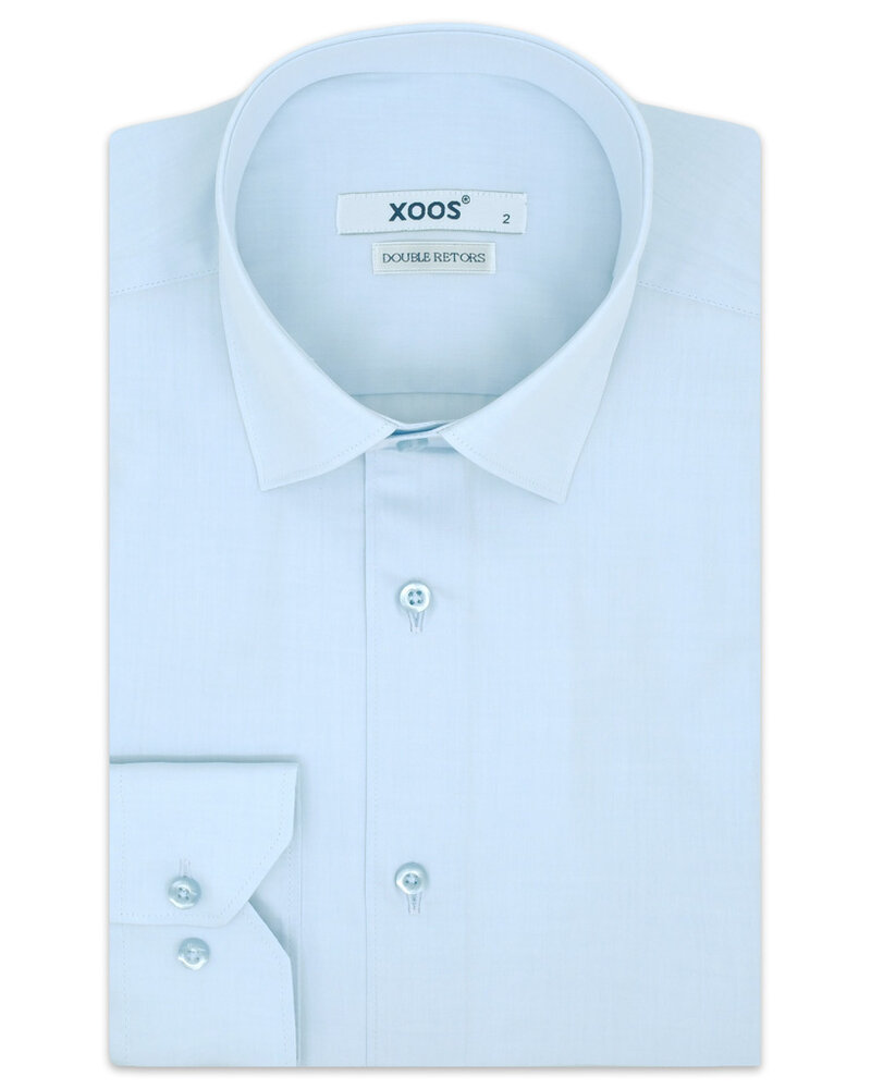 XOOS Chemise homme baby blue (Double Retors)