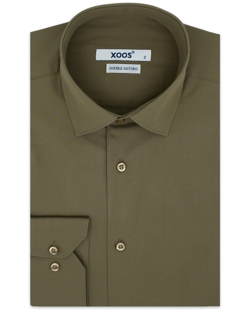 XOOS Men’s khaki green shirt (Double Twisted)