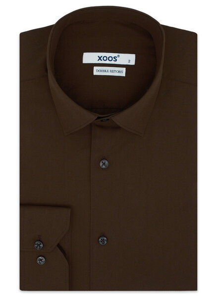XOOS Men’s chocolate brown shirt (Double Twisted)