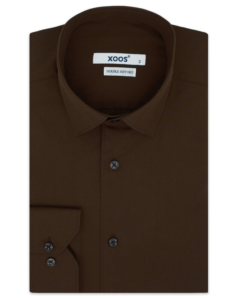XOOS Men’s chocolate brown shirt (Double Twisted)