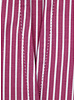 XOOS Women’s burgundy striped blouse with open straight collar