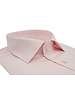 XOOS Chemise homme en gabardine rose pâle à col Italien (Double Retors)