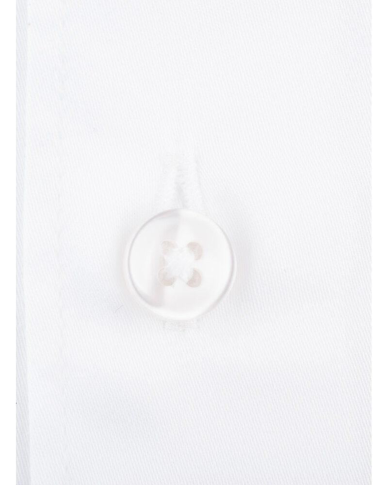 XOOS Chemise homme blanche à col Italien ( Satin de coton)