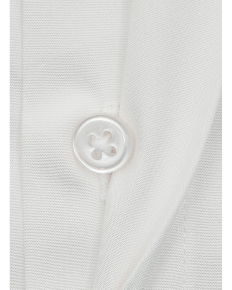 XOOS Men's white dress shirt and hidden placket (Double twisted Popleen)