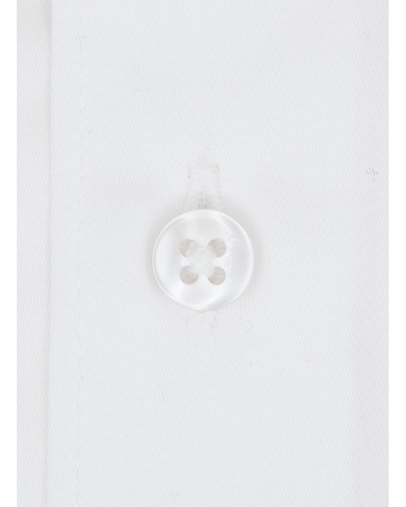 XOOS Chemise homme blanche en coton satiné à col Français (Double Retors)