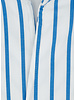 XOOS Men’s white shirt with blue stripes and Straight open collar (Double Twisted)